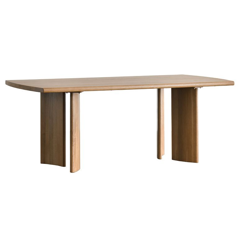 Contemporary Style Dining Table Solid Wood Dinner Table for Kitchen Home