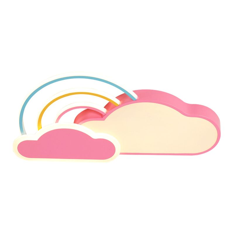 Luminaires encastrés arc-en-ciel, plafonnier contemporain en acrylique pour chambre à coucher