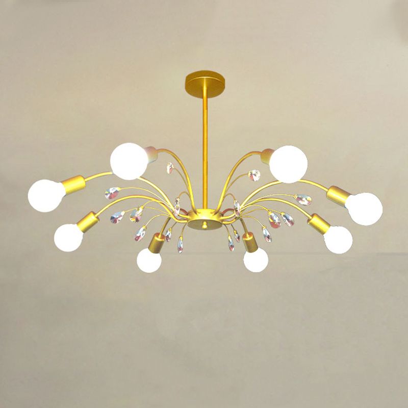 Radial Shade Chandelier Lights Contemporary Metal Chandelier Lighting