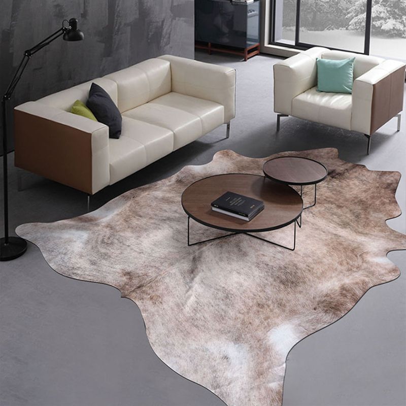A forma irregolare tappeto per la pelle animale polso a tappeto casual polinyster per la lavabile per decorazione per decorazione