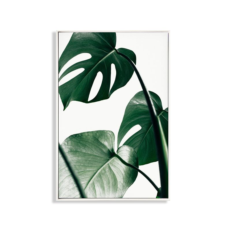 Textured Botanical Art Print Canvas Scandinavian Style Painting for Girls Bedroom