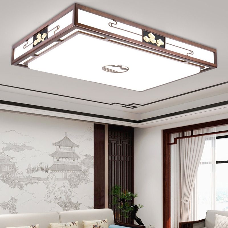 Modern Flushmount Ceiling Lamp 1-Light Living Room Flush Mount Light Fixture with Acrylic Shade