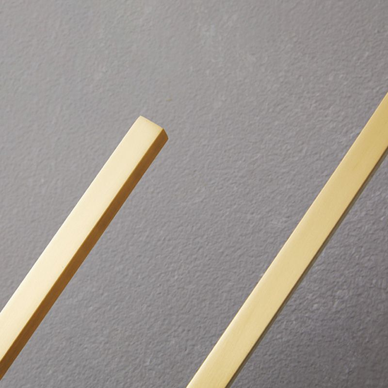 Post-Modern Wall Sconce Thin-Line Brass Sconce Lighting in Gold for Bedroom