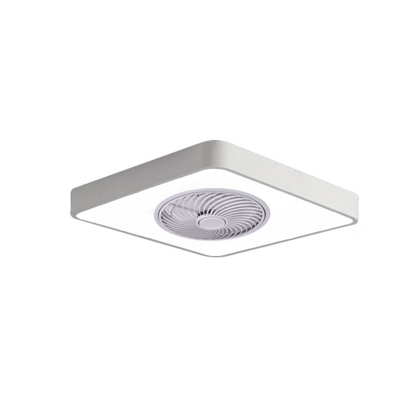 Nordische Metall Deckenventilator 1-Kopf-Flush-Halterungs-Leuchten mit ABS-Lüfterklinge