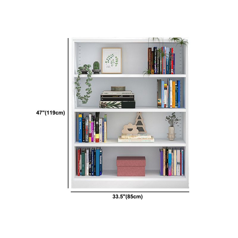 Closed Back Steel Bookshelf Modern Home Living Room Bedroom Standard Bookcase