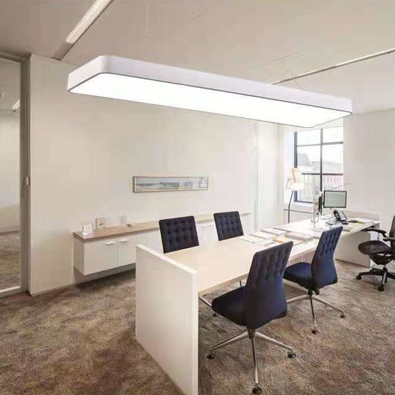 Bureau de style contemporain Rectangle en forme de pendentif LED Lumières décoratives