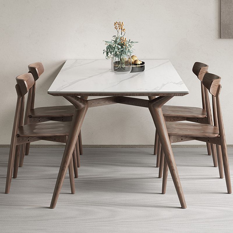 Modern Style Furniture Rectangle Stone Dining Room Table for Kitchen