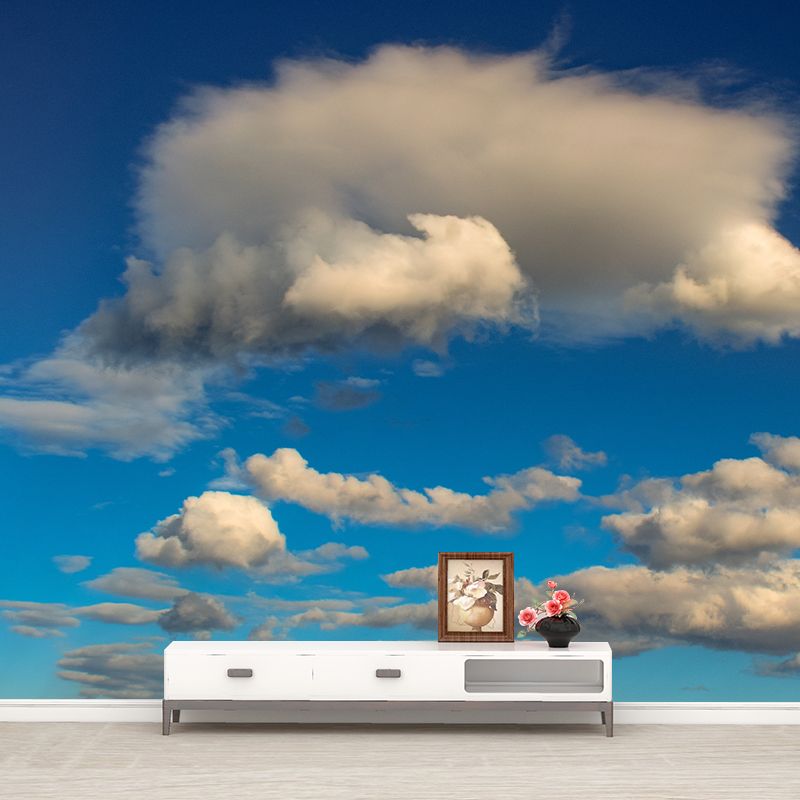 Beautiful Cloud Wall Covering for Sleeping Room Moisture Resistant, Made to Measure