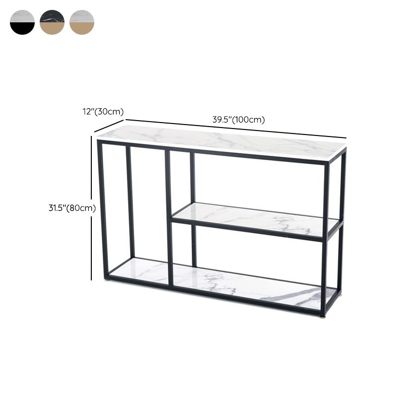 Glam Console Accent Table Antique Finish Rectangle Console Table