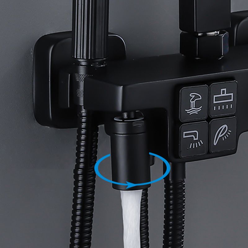 Modern Shower System Slide Bar Handheld Shower Head Wall Mounted Shower Set