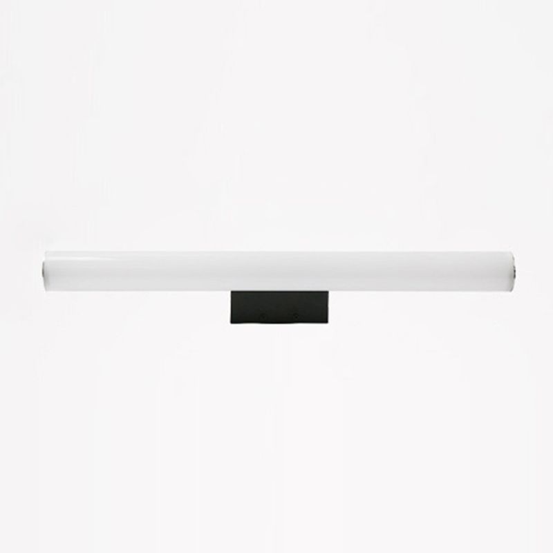Metal Linear Vanity Lamp Modern 1-Light Vanity Wall Lights in White