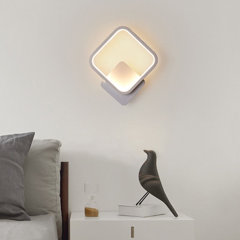 1-licht SCONCE LICT BEWERST MODERNE MINIMalist Style Plastic Sencces