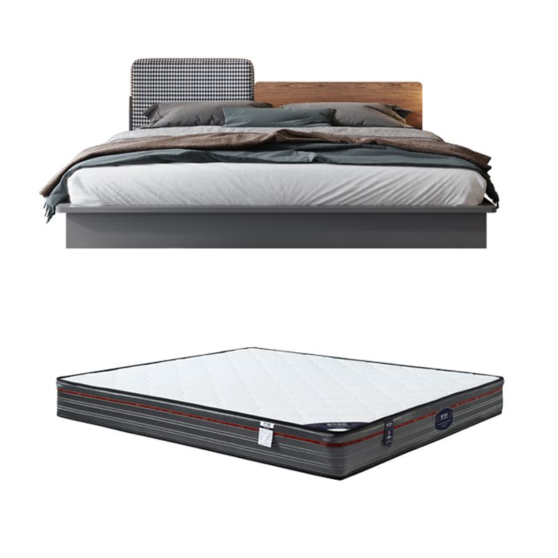 Upholstered Headboard Platform Bed Frame Lift Up Storage Platform Bed Dark Grey