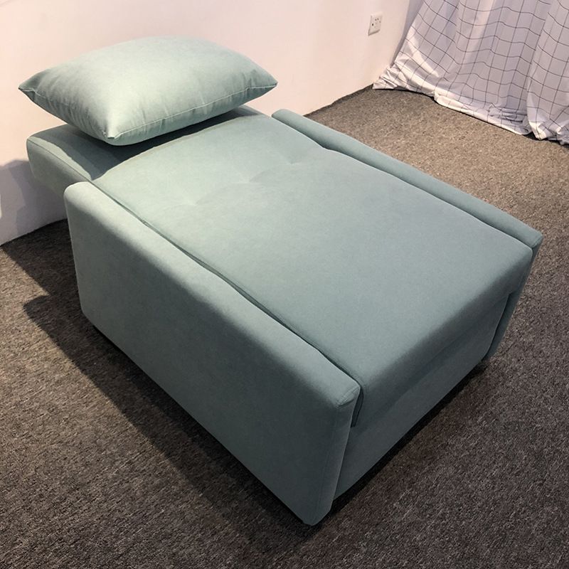 Modern Green Convertible Sofa Cushion Back Foldable Futon Chairs