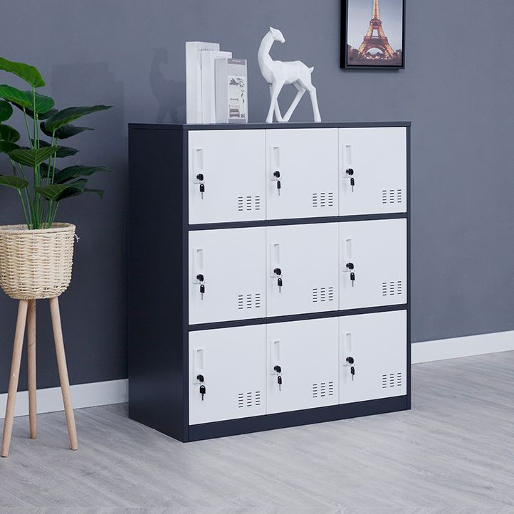Steel Non-Hanging Storage Cabinet Modern Cabinet with Hinged Doors