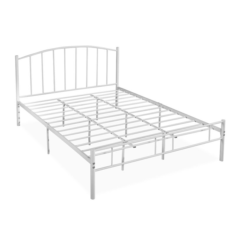 Arched Open-Frame Metal Bed 41" H Bed With Headboard and Footboard