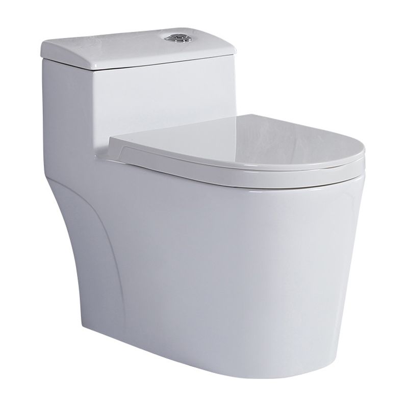 Modern Siphon Jet Toilet Floor Mount Flush Toilet with Toilet Seat