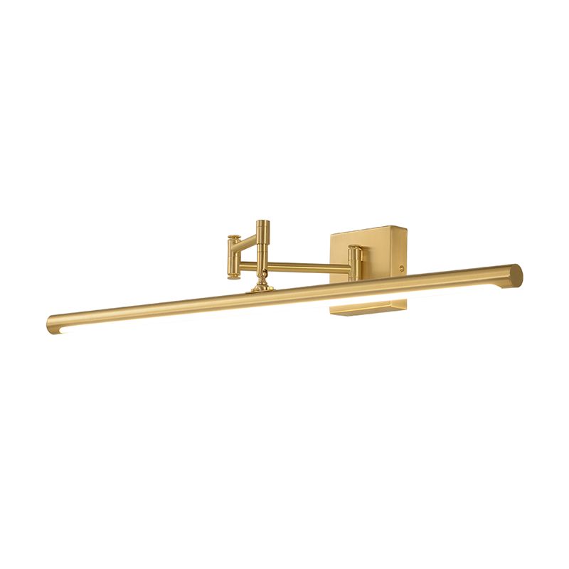 Linear Metal 1-Light Vanity Wall Sconce Contemporary Wall Mounted Lamp for Bathroom
