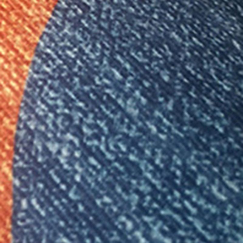 Apricot Tone Home Decor Carpet Nordic Abstract Lines Area Rug Polyester with Non-Slip Backing Rug