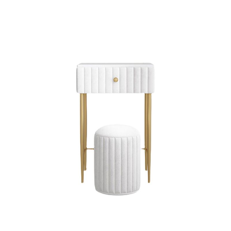 29.5" Tall Glam Makeup Vanity Desk 1 Drawer Dressing Table For Bedroom