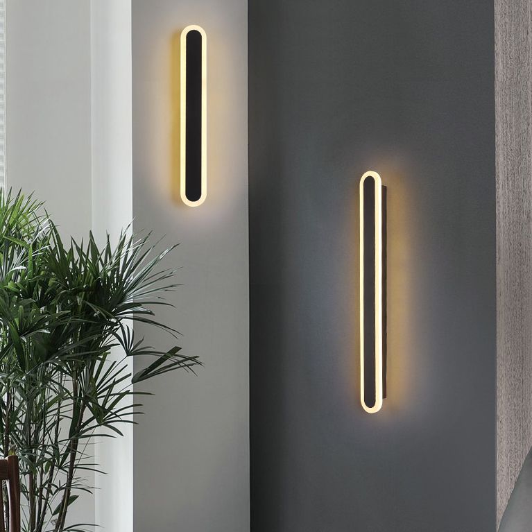 Linear Wall Light Fixture Modern Style Wall Sconce Light for Living Room