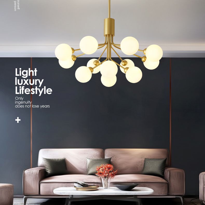 Minimalist Bubble Chandelier Pendant Light Glass Living Room Chandelier Light Fixture