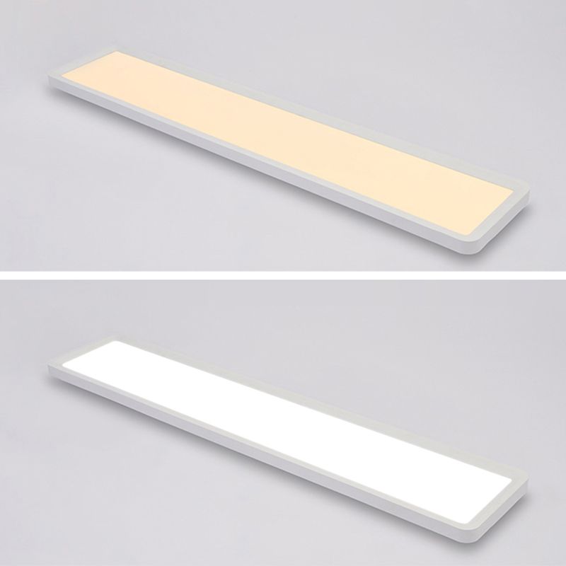 Moderne rechteckige Deckenleuchte, Deckenleuchte aus Metall, Deckenleuchte für Büro