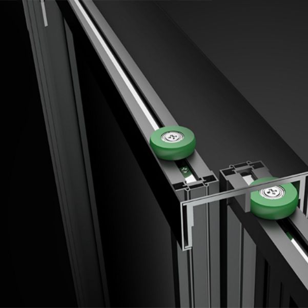 Bypass Shower Bath Door Full Frame Tempered Glass Shower Door