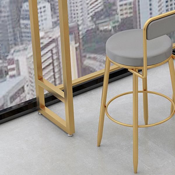 Faux Marble Bar Stool and Table Set 1/4 Pieces Counter Height Set