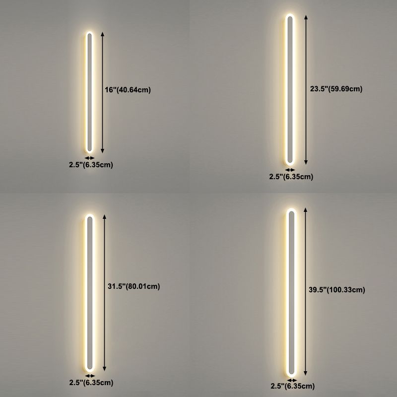 Modern Style Metal Wall Light Minimalist LED Wall Sconce Light for Bedroom
