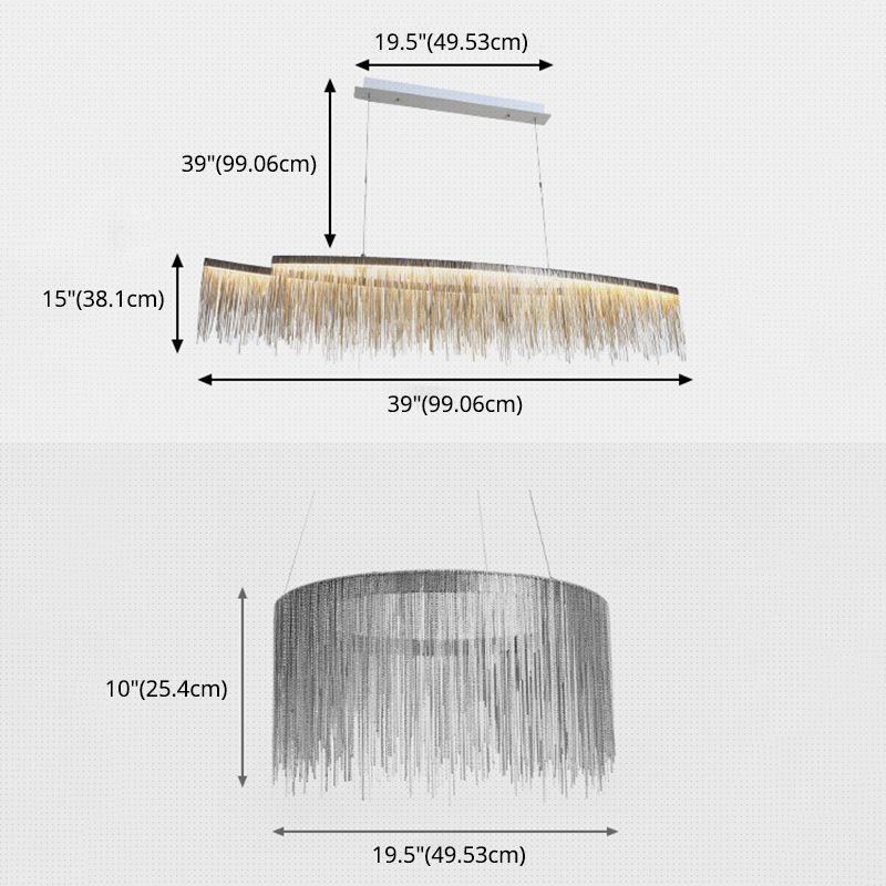 Lampadario a LEDELIE LEDELIE POSTMODERN LEDELIER ALLUMINI