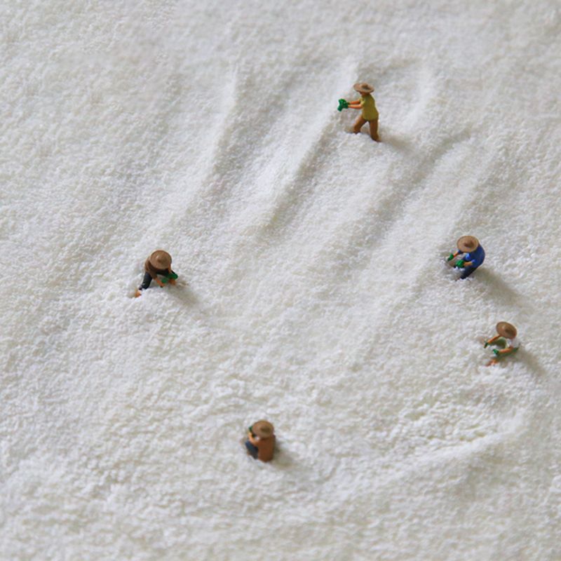 Black Modern Rug Polyester Check Pattern Rug Washable Indoor Rug for Living Room