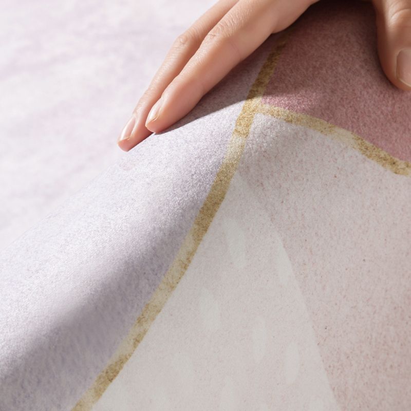 Ausgefallene farblich blockierte Fläche Teppich Polyester Fläche Teppich nicht rutschfest