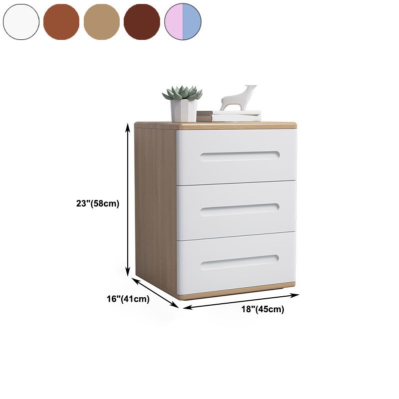 Modern Storage Chest Dresser Solid Wood Dresser with 3 Drawers