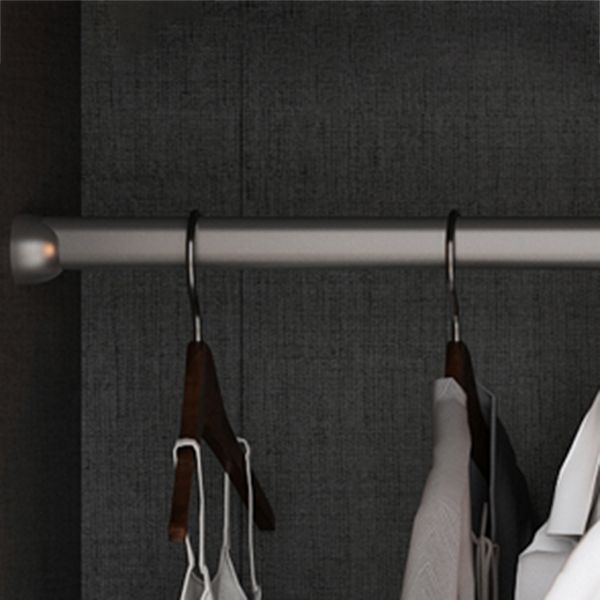 Modern Style Wardrobe Grey Colour Glass Wardrobe Closet for Bedroom