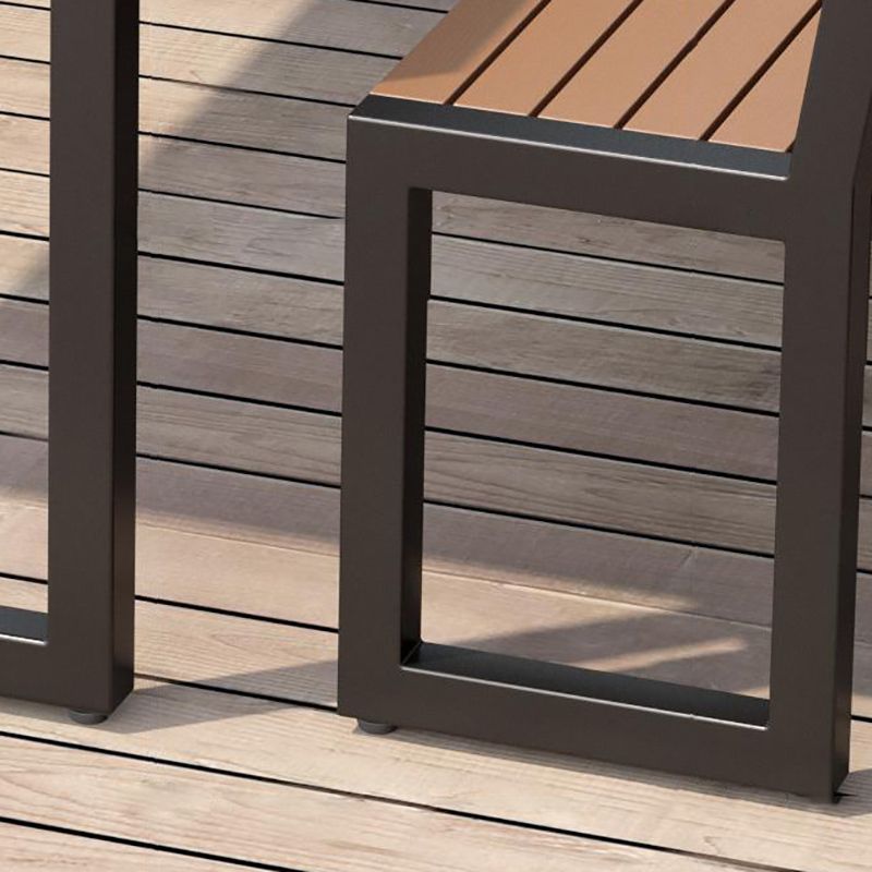 Modern 1/3 Pieces Rectangular Picnic Table Reclaimed Wood Dining Picnic Table