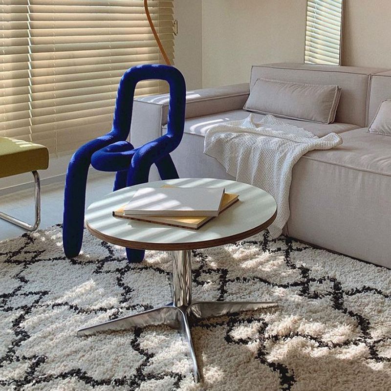 Geometric Coffee Table Contemporary Wood 15.7'' Cocktail Table