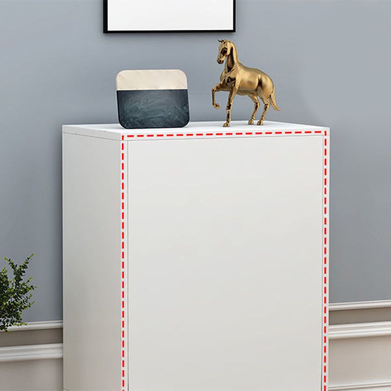 Glam Vertical Engineered Wood Storage Chest Bedroom Chest with Drawers