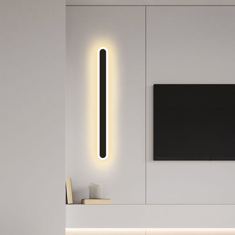 Metall lineare Wandleuchten moderner Stil 1 Leichte Wandmontagelampe