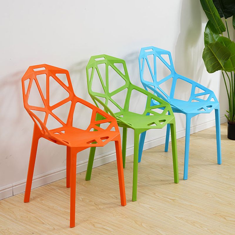 Sillas de comedor de estilo moderno Silla auxiliar de comedor de plástico para cocina