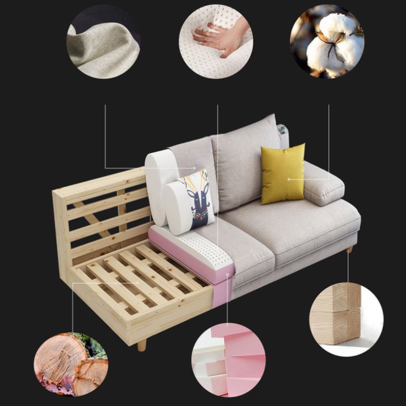 Pillow Top Arm Sectional with Storage Stain-resistant Faux Leather Sectional