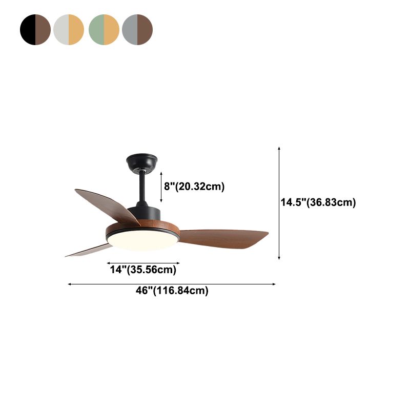 Unique Shape Ceiling Fan Light Kids Style Metal 1 Light Ceiling Fan Light Fixture