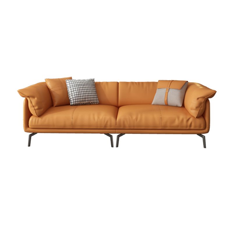 Pillow Arms Cushion Back Contemporary Stain-Resistant Storage Sofa