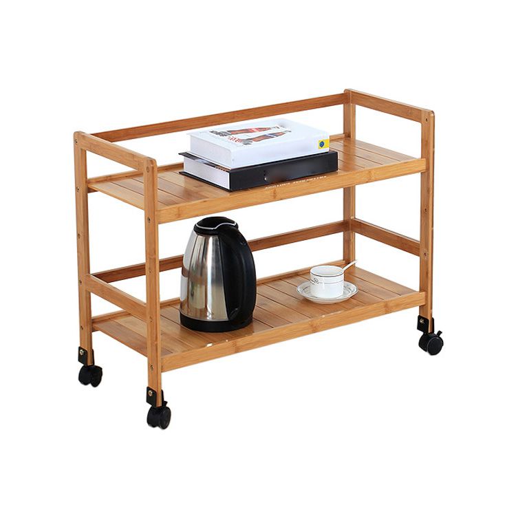 Brown Color Modern Style Bookshelf Bamboo Bookcase for Study Room