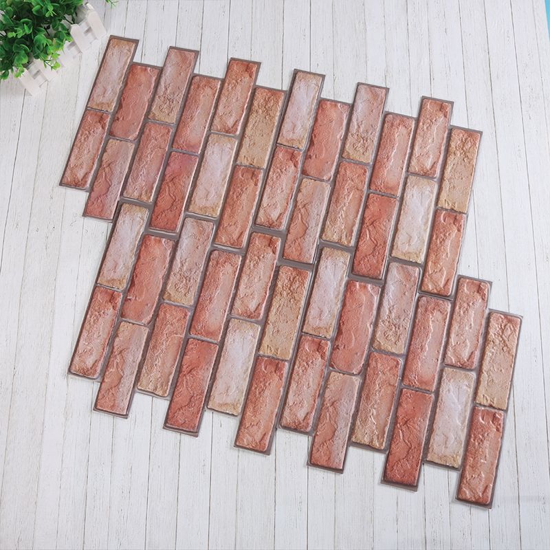 Modern Matte Peel and Stick Tile Rectangular PVC Subway Tile for Bathroom