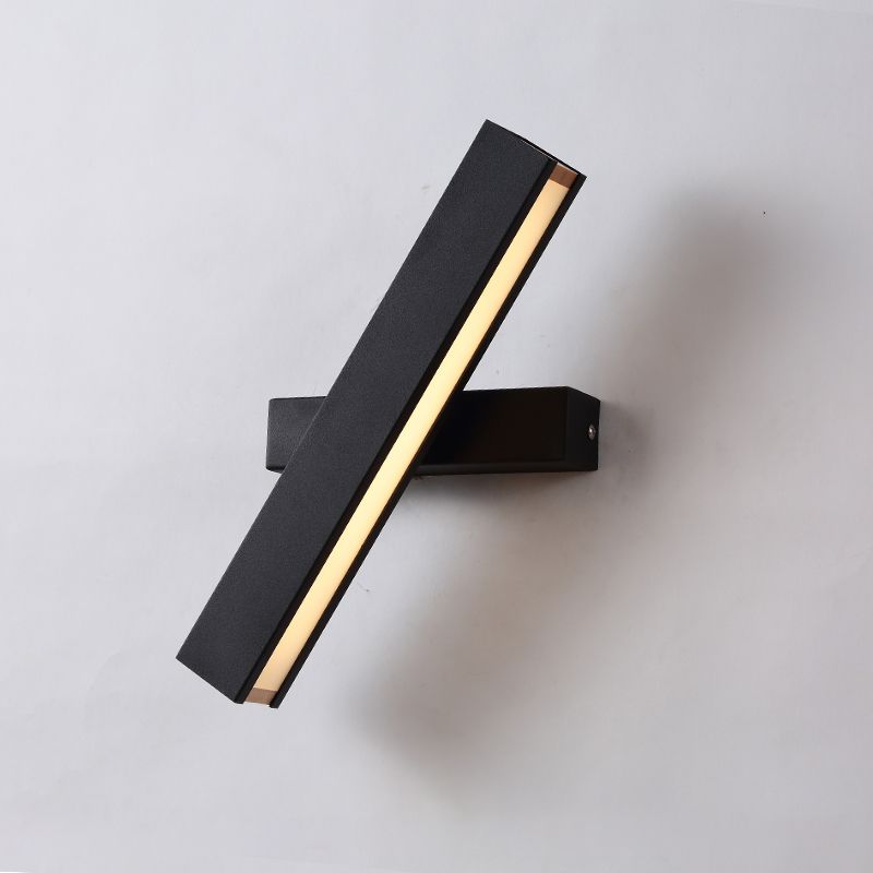 New Modern Wood Wall Lighting Fixture Adjustable Linear Wall Mount Lamp for Living Room