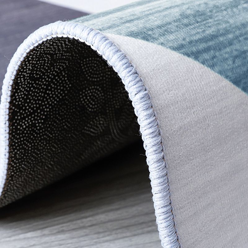 Luxury Carpet Funky Contrast Panel Area Rug Washable Polyester Stain Resistant Carpet for Home Decor