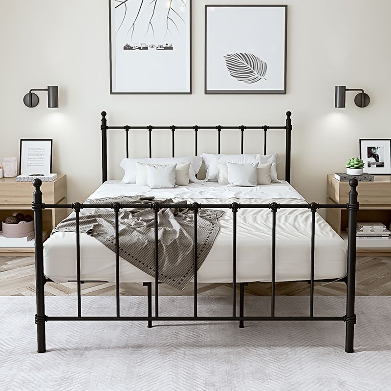 Poster Metal Bed 41 inch With Headboard and Footboard Rectangular Headboard