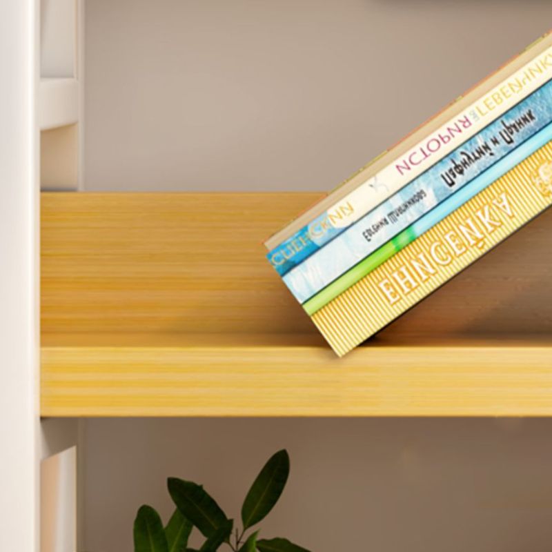 Standard Bookshelf Engineered Wood Scandinavian Open Back with Shelves