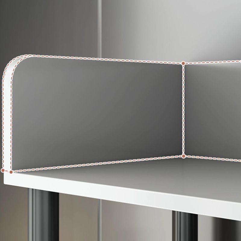 Contemporary Standard Bookshelf Engineered Wood Bookcase with Shelves